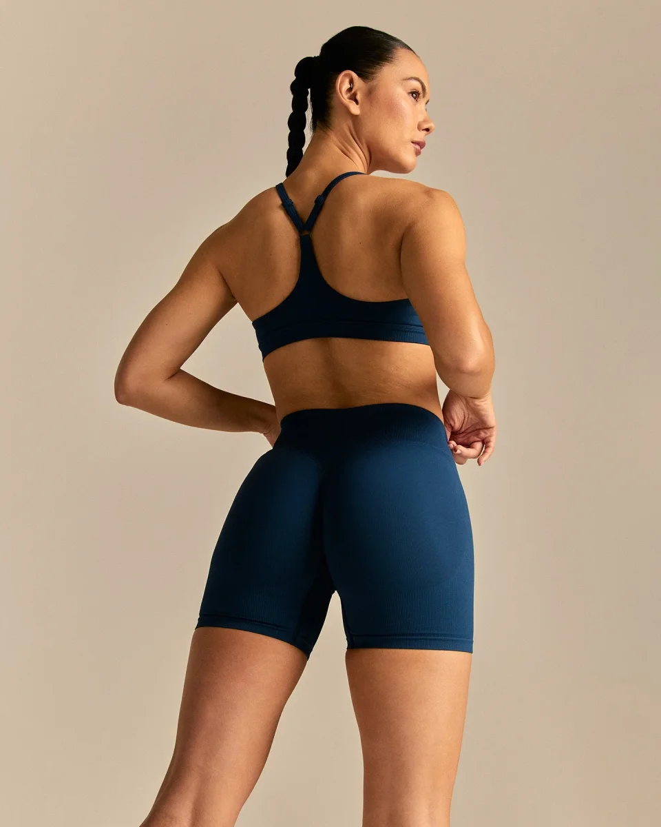 Emphasize V-Neck Bra | True Navy – Bild 7