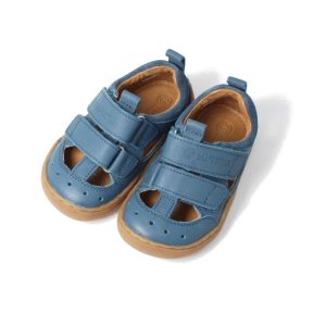bLifestyle Salamandra meerblau Sandale Kinder Barfußschuh